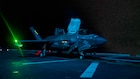 An F-35B Lighting II, attached to Marine Fighter Attack Squadron (VMFA) 121, takes off from the flight deck of America-class amphibious assault ship USS Tripoli (LHA 7), May 11, 2026. Tripoli is deployed to the U.S. 5th Fleet area of operations to support maritime security and stability in the Middle East. (U.S. Navy photo)