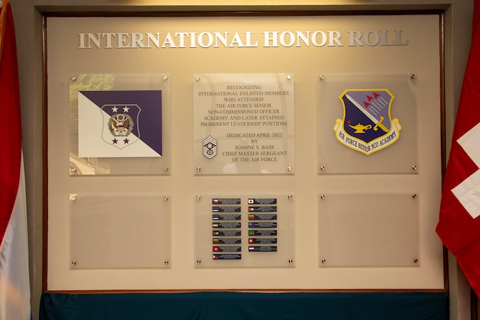 Photo of the Enlisted IHR Wall at Gunter Annex, Alabama.
