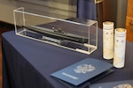 The U.S.-Russia Joint Commission on POW/MIAs held a special ceremony at the Navy Memorial in Washington, D.C., May 15 for submariners of the USS Wahoo, lost during World War II, during which soil, water, and video from the site where the Wahoo sank, as well as a model of the Wahoo, was given to the U.S. by Russia. The Russian Federation Ambassador to the United States, H. E. Alexander Darchiev, presented the containers of soil and water, the video, and the model to retired Air Force Gen. Robert “Doc” Fogelsong, the United States Side Chairman of the USRJC, who accepted on behalf of the United States and the families of the USS Wahoo submariners. (Photo by Sean Everette, Defense POW/MIA Accounting Agency)