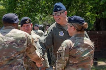 Joint Base leadership engages with defenders assigned to the 628th Security Forces Squadron.