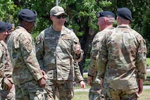 Joint Base leadership engages with defenders assigned to the 628th Security Forces Squadron.