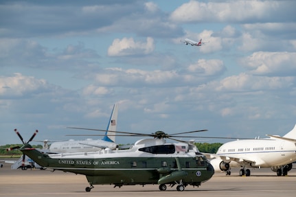 A United Kingdom aircraft carries King Charles III to his departure ceremony.
