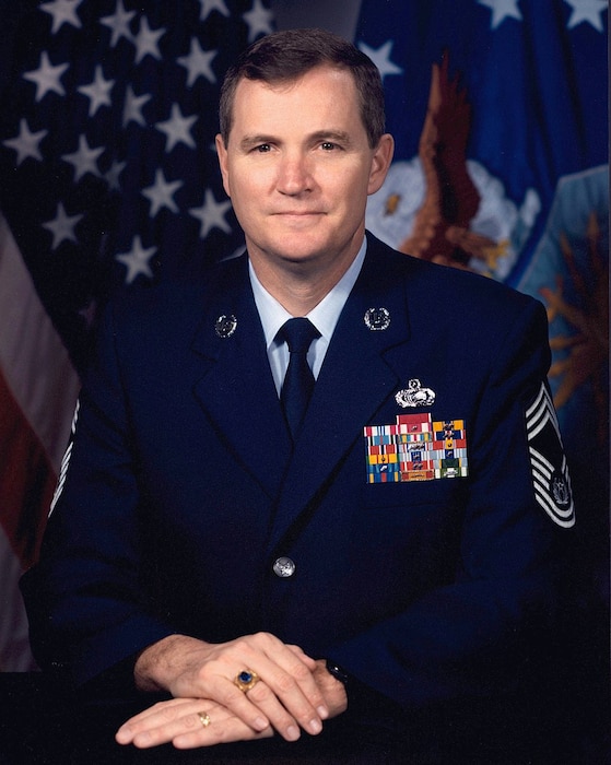 This is the official portrait of CMSAF Eric W. Benken. (U.S. Air Force photo)