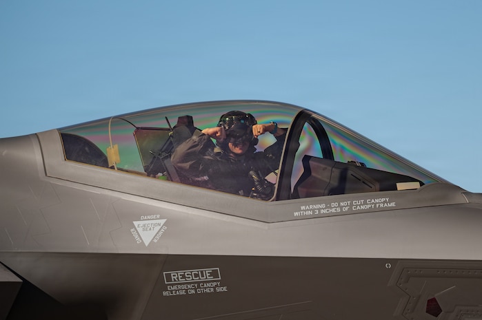 person in jet