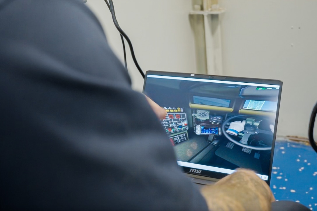 a screen showing ACV simulator view