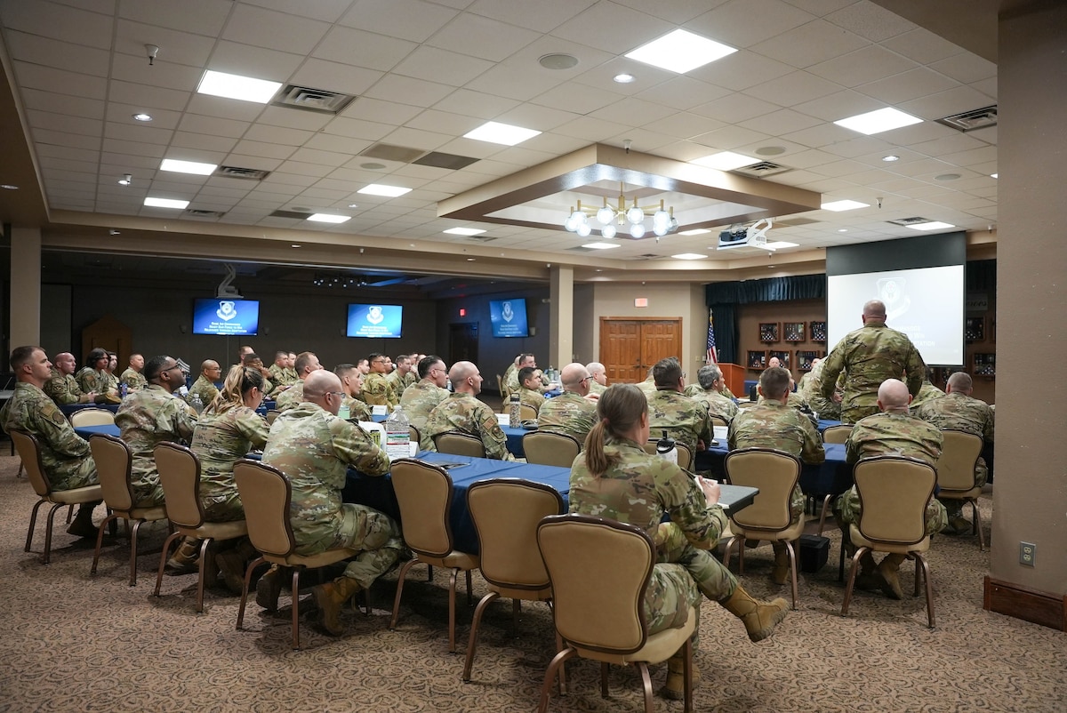 Air Force Special Operations Command first sergeants gather for the annual Commando Diamond Rally at Cannon Air Force Base, New Mexico, April 27, 2026.