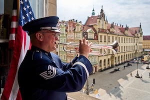 U.S. Air Force Tech. Sgt. Nick Del Villano, U.S. Air Forces in Europe – Air Forces Africa Band trumpeter