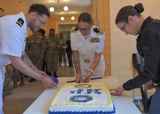 PORTSMOUTH, Va. (May 13, 2026) - In recognition of and to close out Nurses Week a cake cutting ceremony was held at Naval Medical Center Portsmouth (NMCP), May 13, 2026. Navy Medicine Readiness and Training Command (NMRTC) Portsmouth is the premier readiness and training platform that provides superior medical training for military medical service members at NMCP, the U.S. military’s oldest, continuously operating military hospital since 1830. (U.S. Navy photo by Mass Communication Specialist 1st Class Michael Botts)