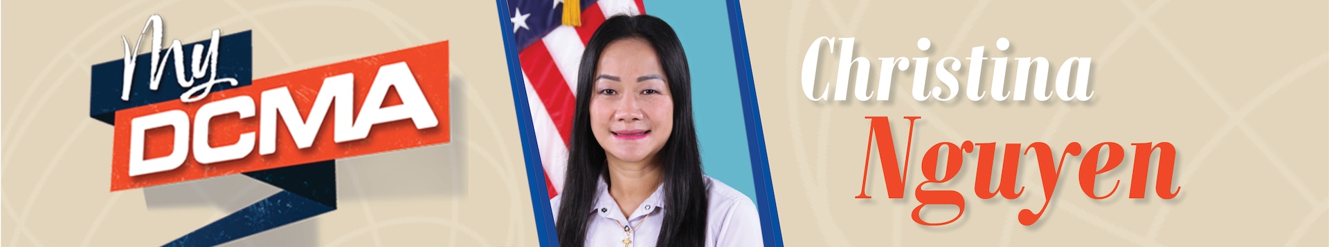 My DCMA deployment background featuring a picture of Christina Nguyen.