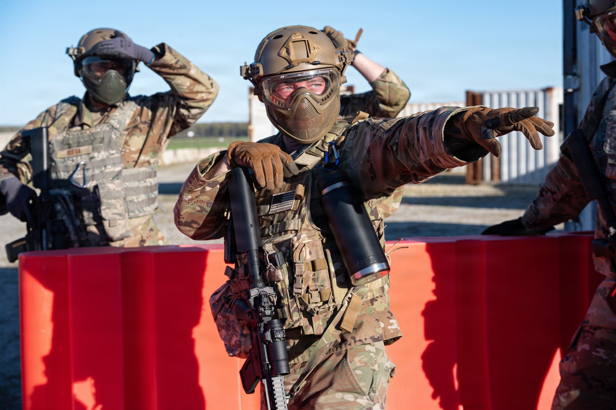 Reservists with the 512th Contingency Response Squadron, Dover Air Force Base, Delaware, completed a combat skills refresher course April 8-12, 2026, at locations on and off base.