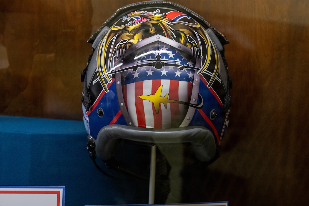 Helmet on display