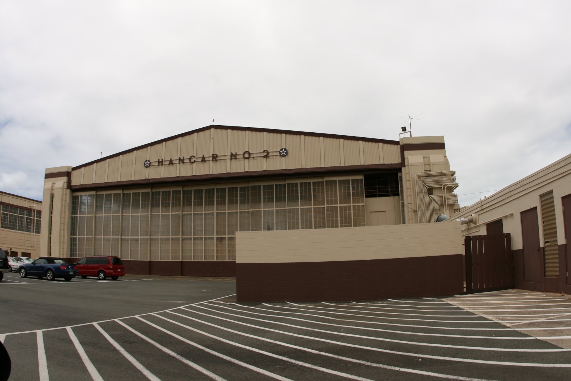 A photo of Hangar 2 at Joint Base Pearl Harbor-Hickam, Hawaii.
