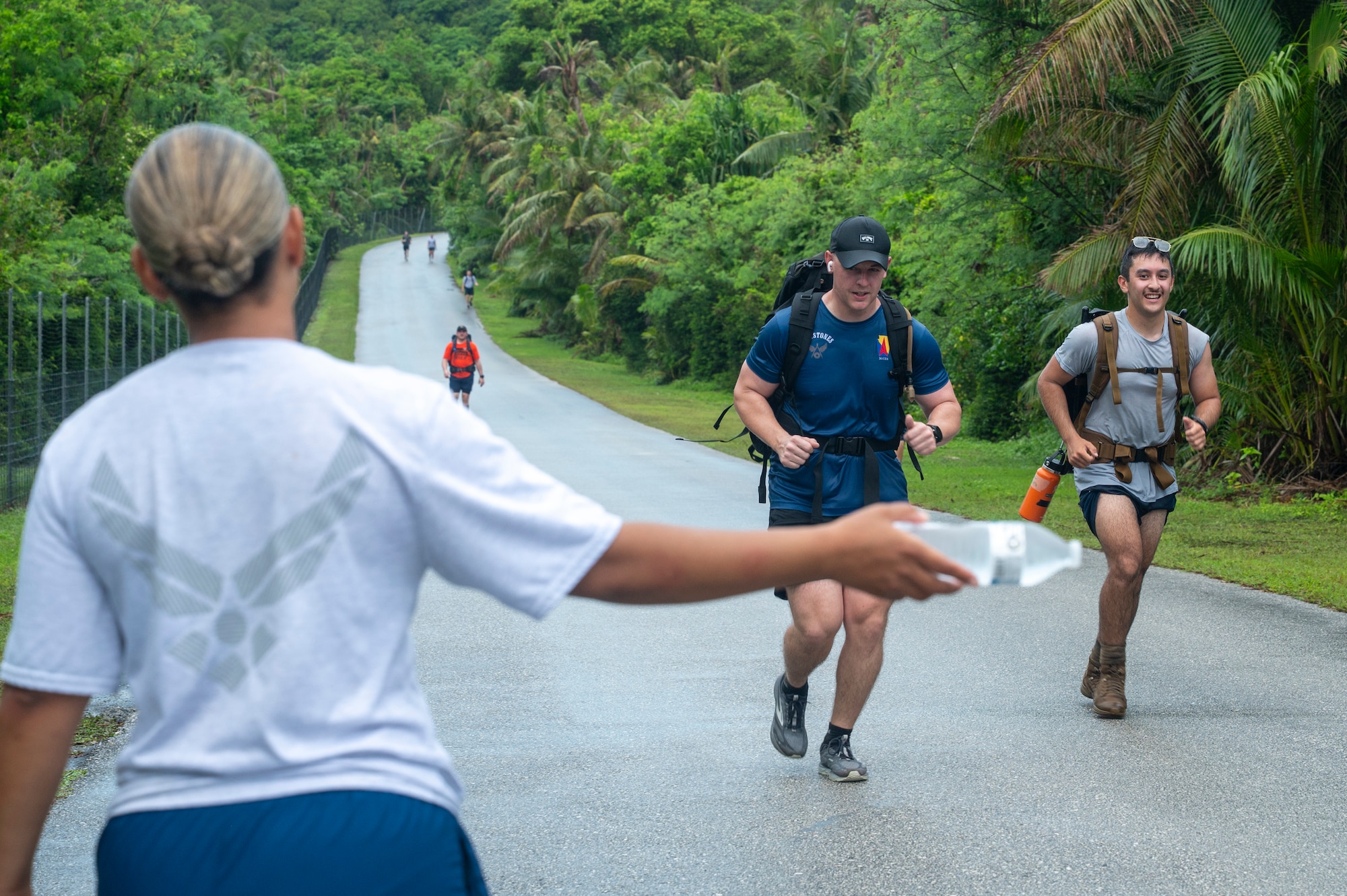 The 36th Civil Engineer Squadron rucked in honor of a fallen Airman.