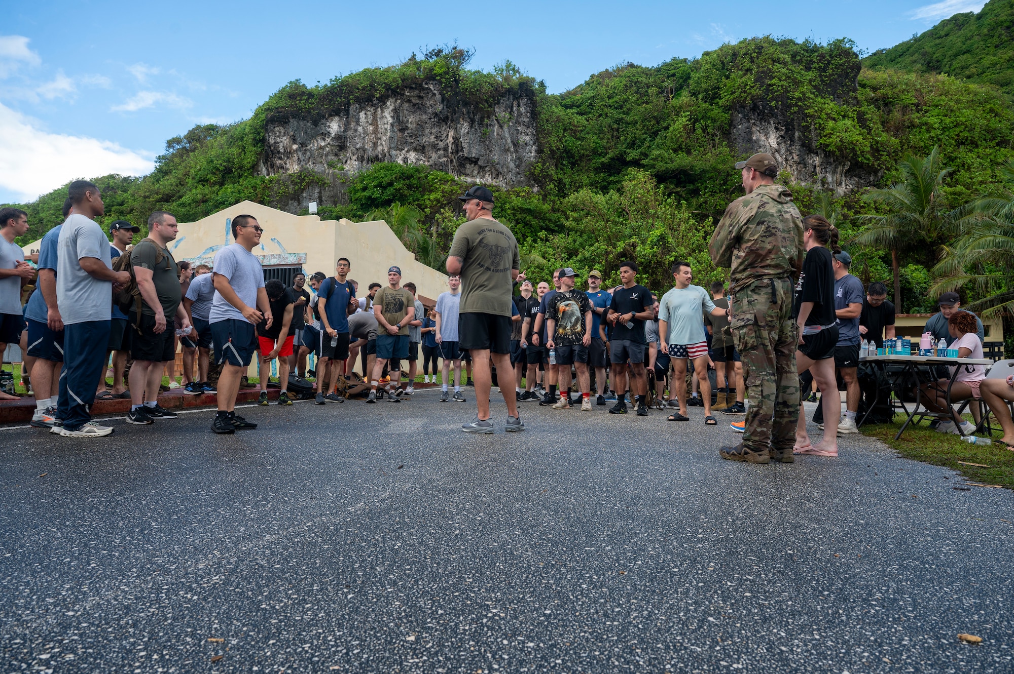 The 36th Civil Engineer Squadron rucked in honor of a fallen Airman.