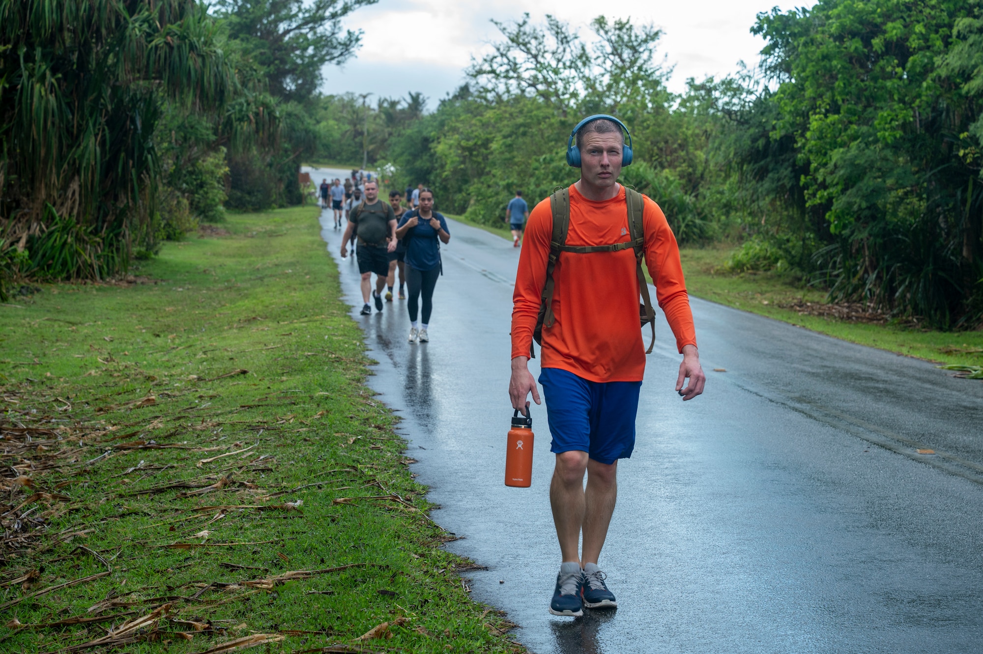 The 36th Civil Engineer Squadron rucked in honor of a fallen Airman.