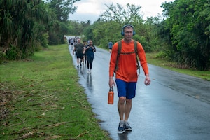 The 36th Civil Engineer Squadron rucked in honor of a fallen Airman.