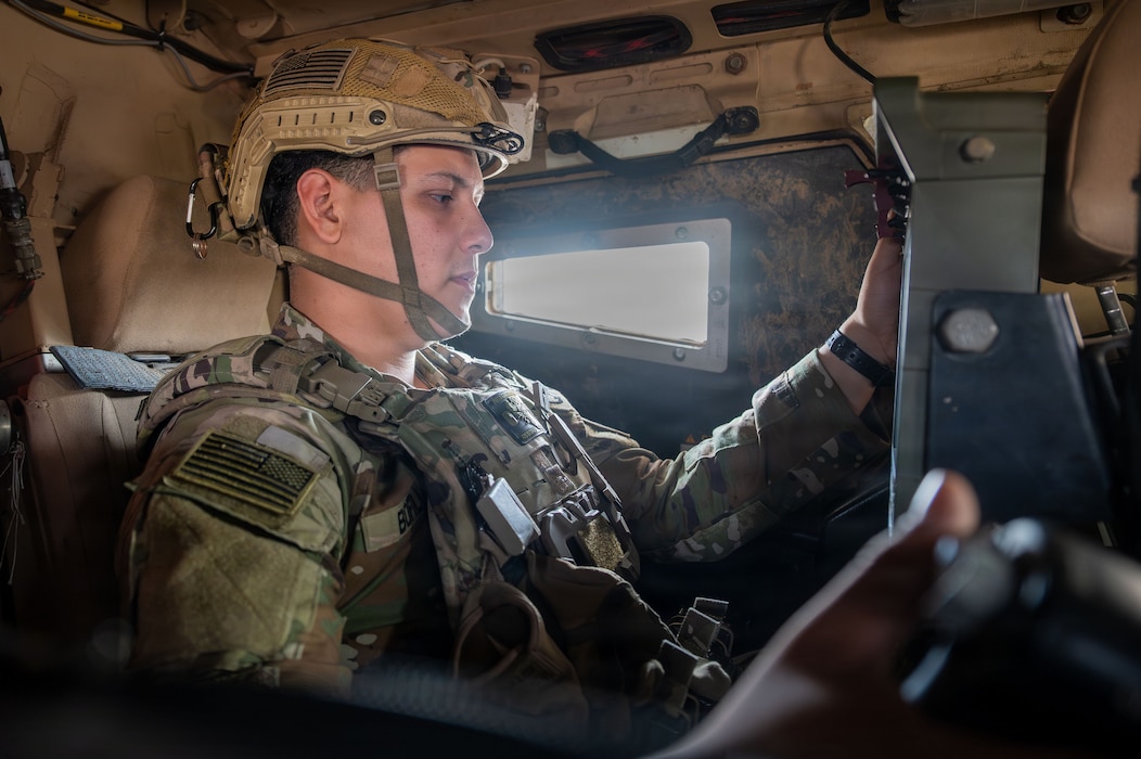 Service members in exercise