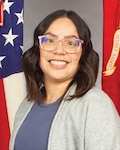Lydia M. Escalera, a pharmacy technician at Naval Hospital Twentynine Palms, poses for a photo after being recognized as Navy Medicine Readiness and Training Command Twentynine Palms Junior Civilian of the 2nd Quarter. (Courtesy photo)