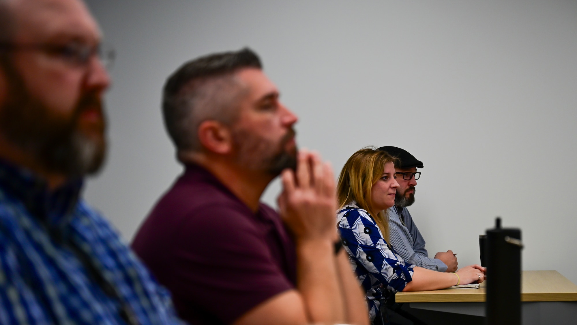 Course attendees from the National Air and Space Intelligence Center attend UpSkills course.