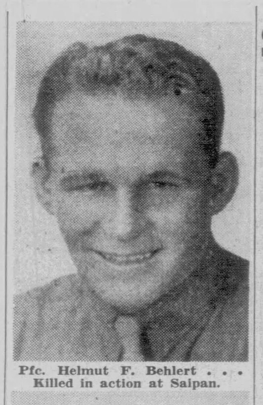 Marine Corps Reserve Pfc. Helmut F. Behlert