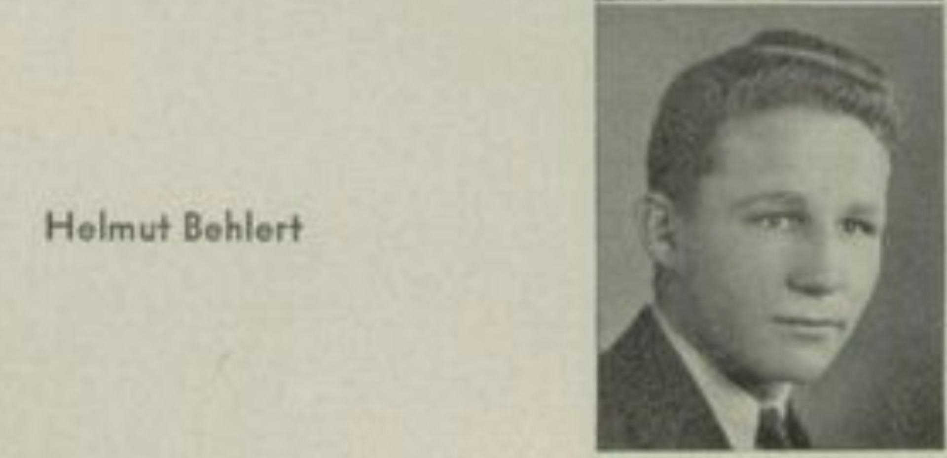 Marine Corps Reserve Pfc. Helmut F. Behlert