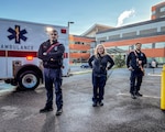 FORT BELVOIR, Va. (May 19, 2026) –  Emergency Services Technicians (NREMT) of the Alexander T. Augusta Military Medical Center (ATAMMC) proudly observe National Emergency Medical Services (EMS) Week May 19, 2026. This year’s theme, “Improving Outcomes, Together,” serves as a reminder of the invaluable contributions made by emergency medical technicians (EMTs), paramedics, and emergency personnel, especially those who serve the Fort Belvoir community.