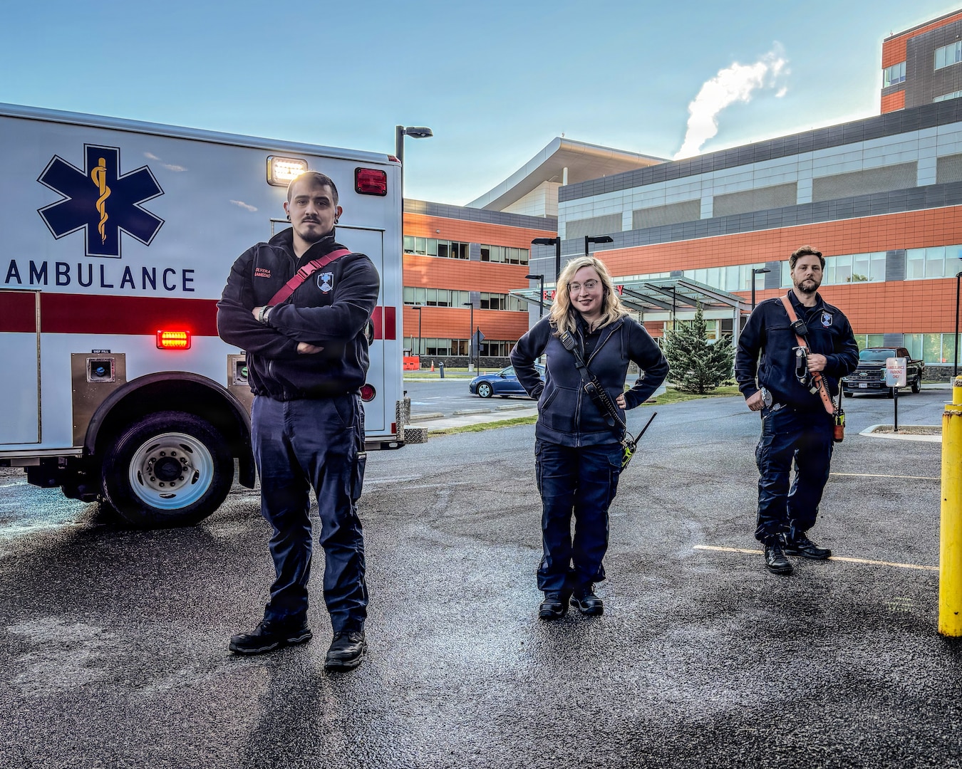 FORT BELVOIR, Va. (May 19, 2026) –  Emergency Services Technicians (NREMT) of the Alexander T. Augusta Military Medical Center (ATAMMC) proudly observe National Emergency Medical Services (EMS) Week May 19, 2026. This year’s theme, “Improving Outcomes, Together,” serves as a reminder of the invaluable contributions made by emergency medical technicians (EMTs), paramedics, and emergency personnel, especially those who serve the Fort Belvoir community.
