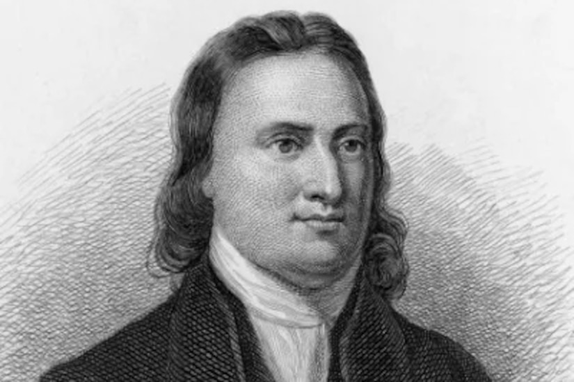 A black and white illustration of a man in formal attire.