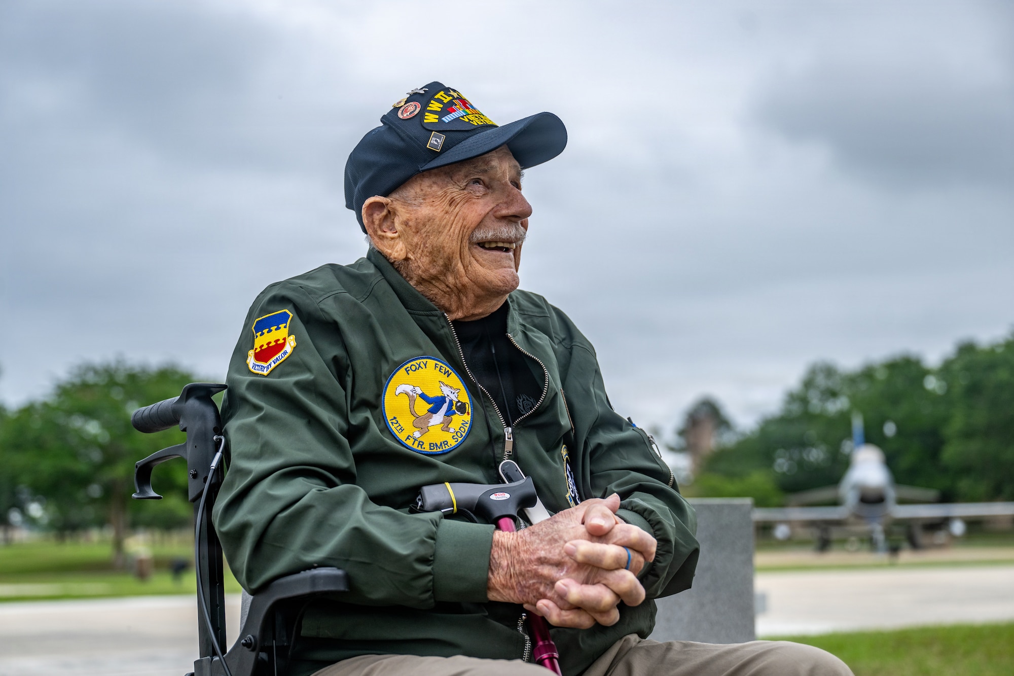 Retired Colonel smiling.