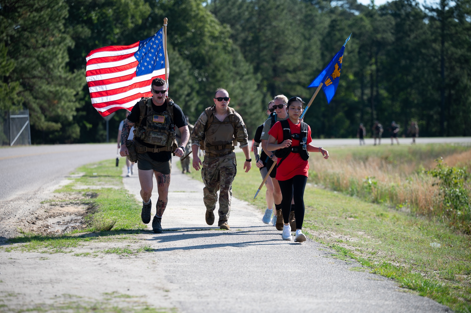 Airmen rucking