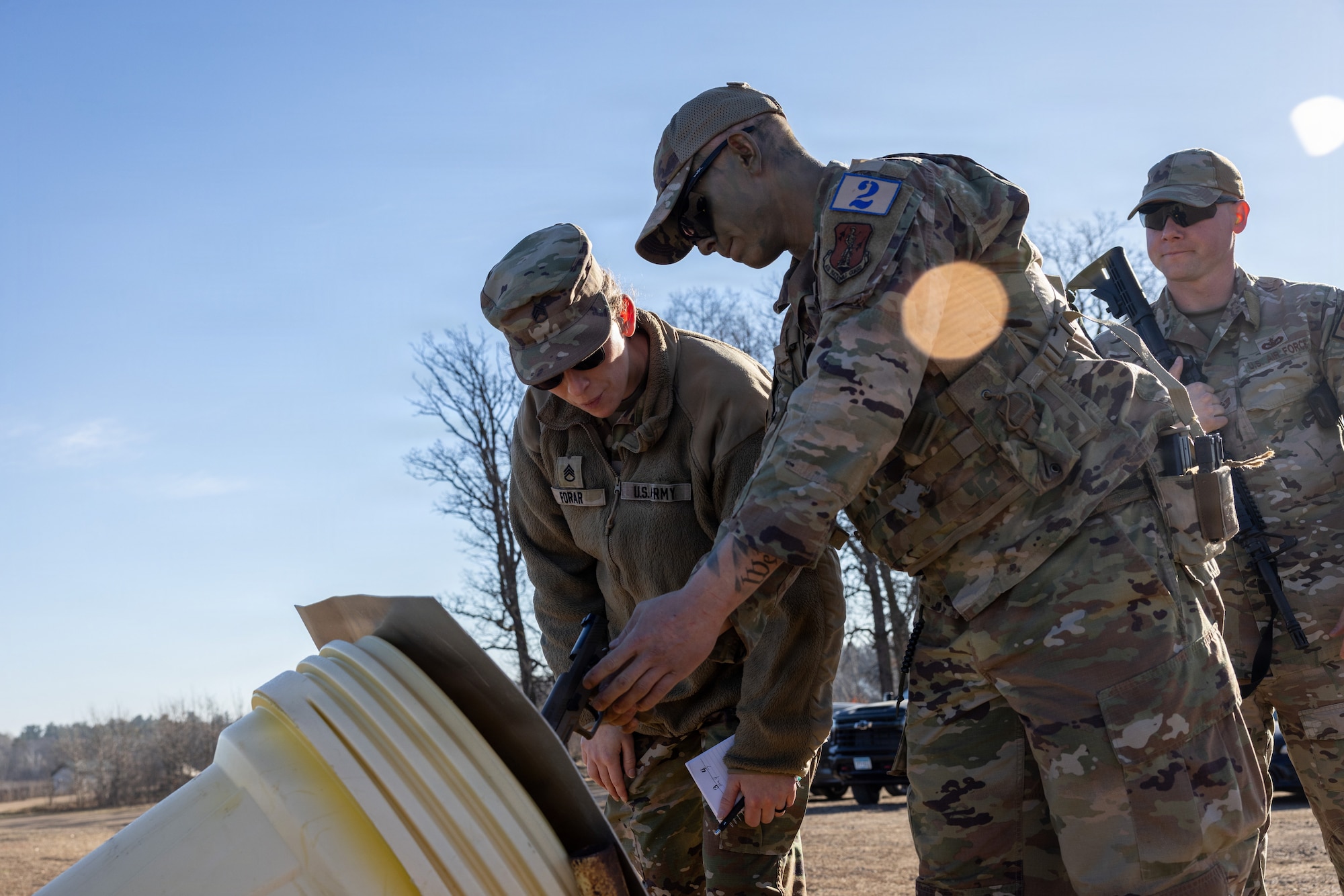 Minnesota Air National Guard Staff Sgt. Dennis Campbell, from Duluth, Minn., who serves as a security forces specialist with the 148th Fighter Wing Security Forces Squadron, is one of 27 service members from the Minnesota National Guard and NATO allied nations Canada and Croatia participate in the 2026 Minnesota Best Warrior Competition April 15-18, 2026, at Camp Ripley, near Little Falls, Minnesota. This competition tests participants’ knowledge, technical and tactical proficiency, physical endurance, and resilience through a series of demanding events where competitors refine critical warfighting skills. Minnesota’s winners will move on to compete against the best Soldiers and noncommissioned officers from across the Midwest at the Region IV Best Warrior Competition, hosted this year by the Michigan National Guard at Fort Custer, April 29 through May 3, 2026. (Minnesota National Guard photo by Staff Sgt. Mahsima Alkamooneh)