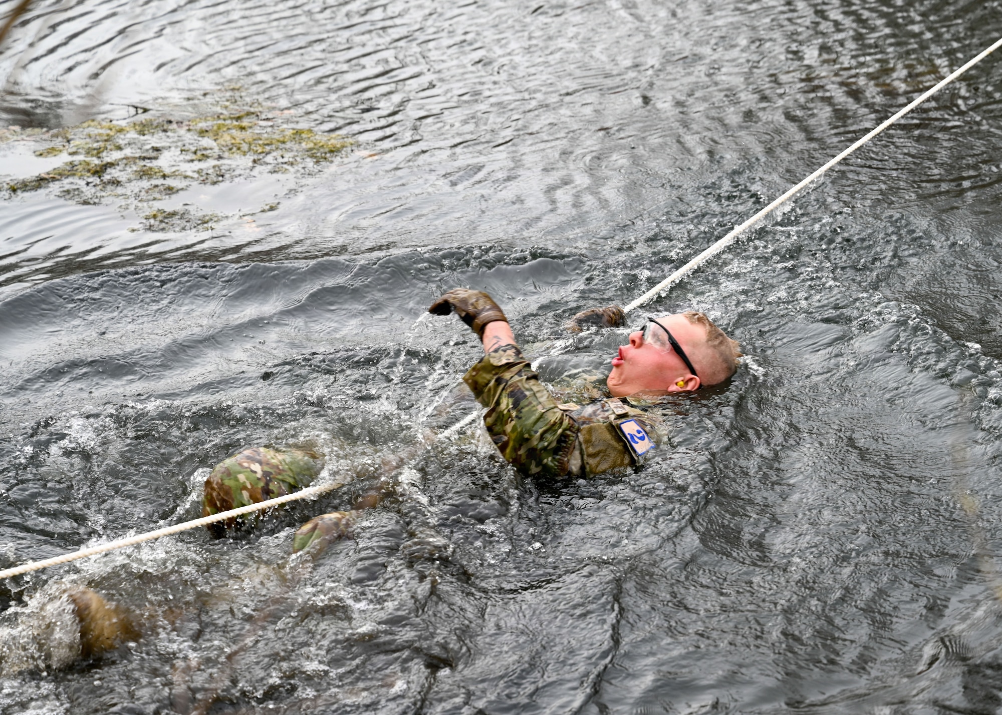 Minnesota Air National Guard Staff Sgt. Dennis Campbell, from Duluth, Minn., who serves as a security forces specialist with the 148th Fighter Wing Security Forces Squadron, is one of 27 service members from the Minnesota National Guard and NATO allied nations Canada and Croatia participate in the 2026 Minnesota Best Warrior Competition April 15-18, 2026, at Camp Ripley, near Little Falls, Minnesota. This competition tests participants’ knowledge, technical and tactical proficiency, physical endurance, and resilience through a series of demanding events where competitors refine critical warfighting skills. Minnesota’s winners will move on to compete against the best Soldiers and noncommissioned officers from across the Midwest at the Region IV Best Warrior Competition, hosted this year by the Michigan National Guard at Fort Custer, April 29 through May 3, 2026. (Minnesota National Guard photo by Staff Sgt. Mahsima Alkamooneh)