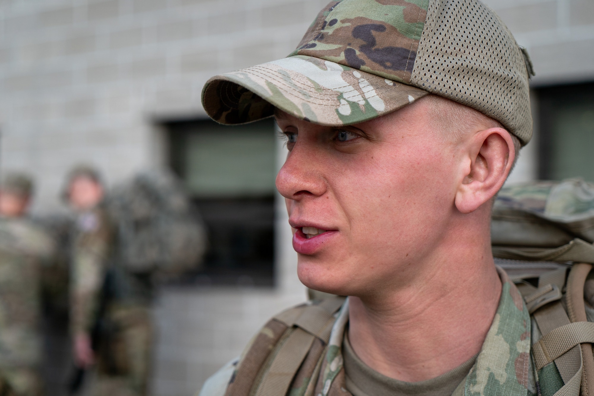 Minnesota Air National Guard Staff Sgt. Dennis Campbell, from Duluth, Minn., who serves as a security forces specialist with the 148th Fighter Wing Security Forces Squadron, is one of 27 service members from the Minnesota National Guard and NATO allied nations Canada and Croatia participate in the 2026 Minnesota Best Warrior Competition April 15-18, 2026, at Camp Ripley, near Little Falls, Minnesota. This competition tests participants’ knowledge, technical and tactical proficiency, physical endurance, and resilience through a series of demanding events where competitors refine critical warfighting skills. Minnesota’s winners will move on to compete against the best Soldiers and noncommissioned officers from across the Midwest at the Region IV Best Warrior Competition, hosted this year by the Michigan National Guard at Fort Custer, April 29 through May 3, 2026. (Minnesota National Guard photo by Staff Sgt. Mahsima Alkamooneh)