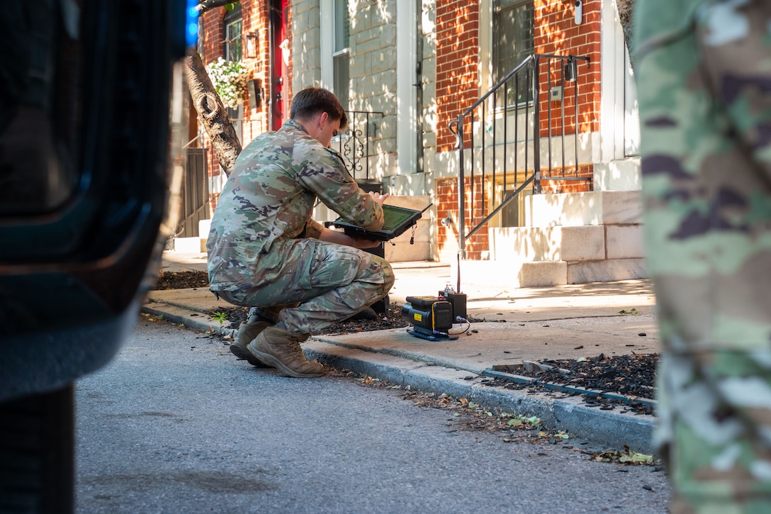 Person works on ground