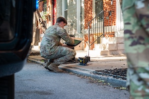 Person works on ground