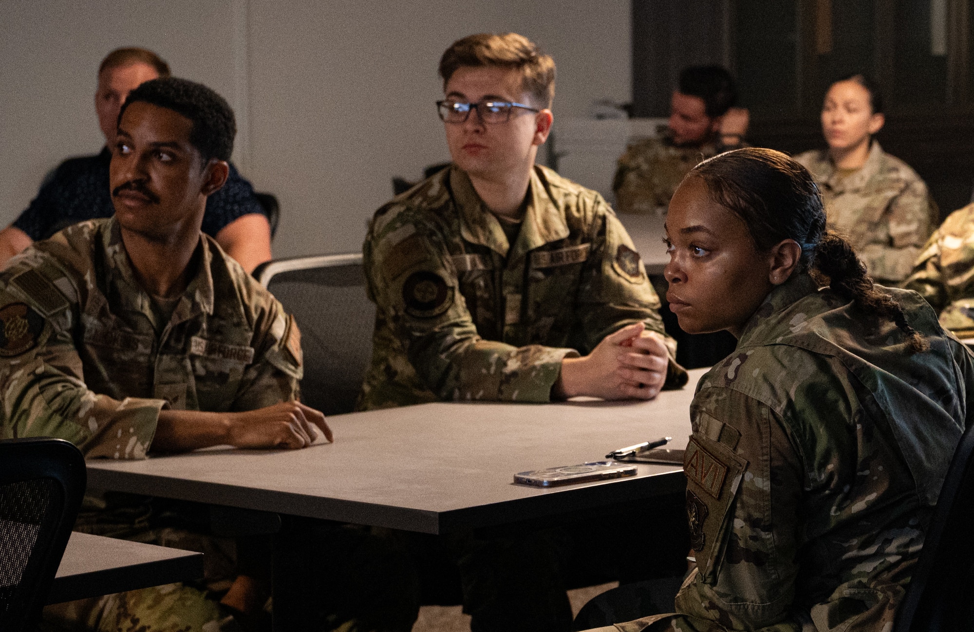 U.S. Airmen attend the Peer Fitness Leader course at Joint Base Charleston.