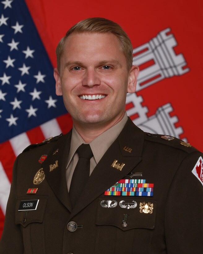 Command photo of Maj. Chase Olson, deputy commander, New Orleans District.