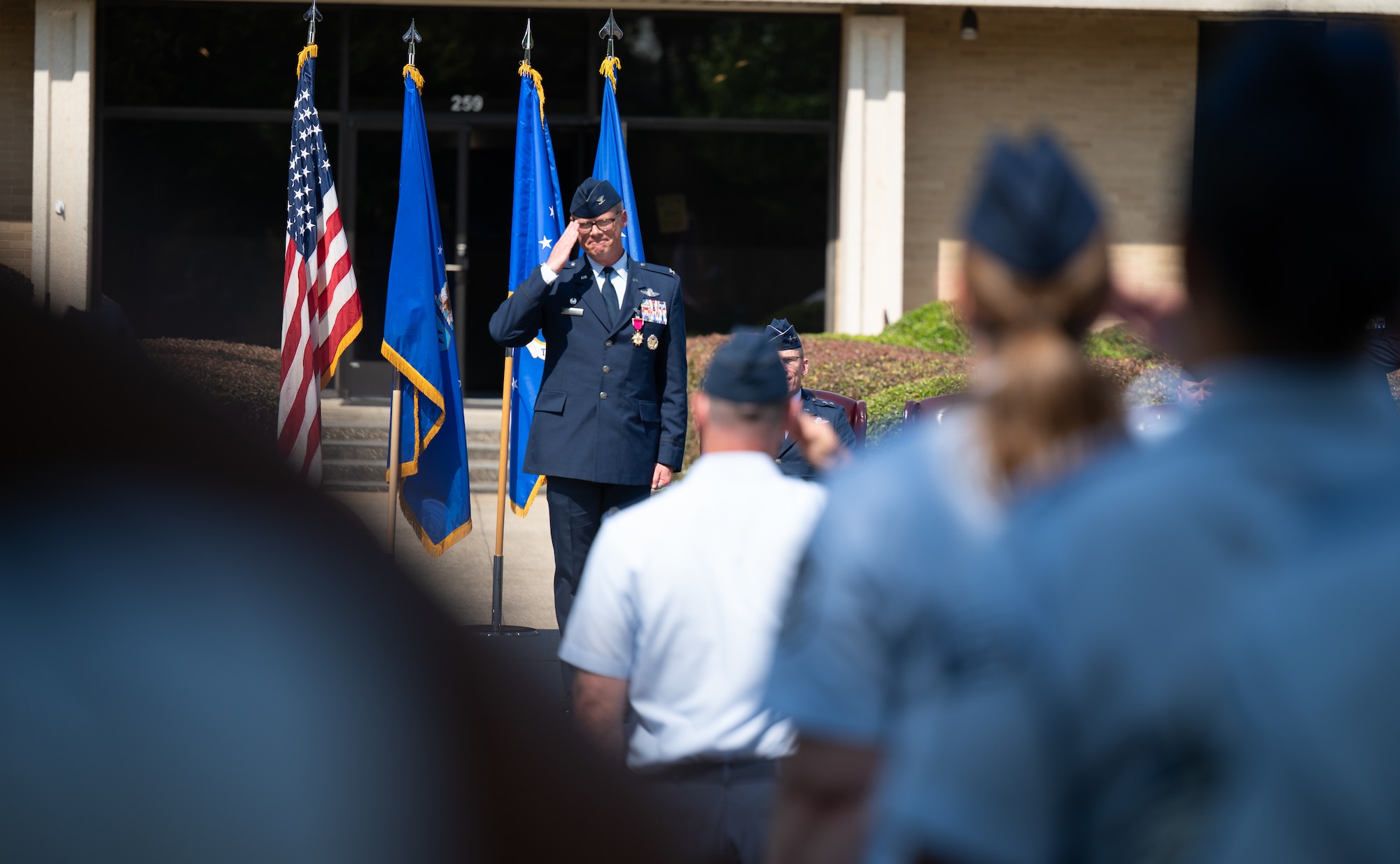 U.S. Airmen take part in ceremony