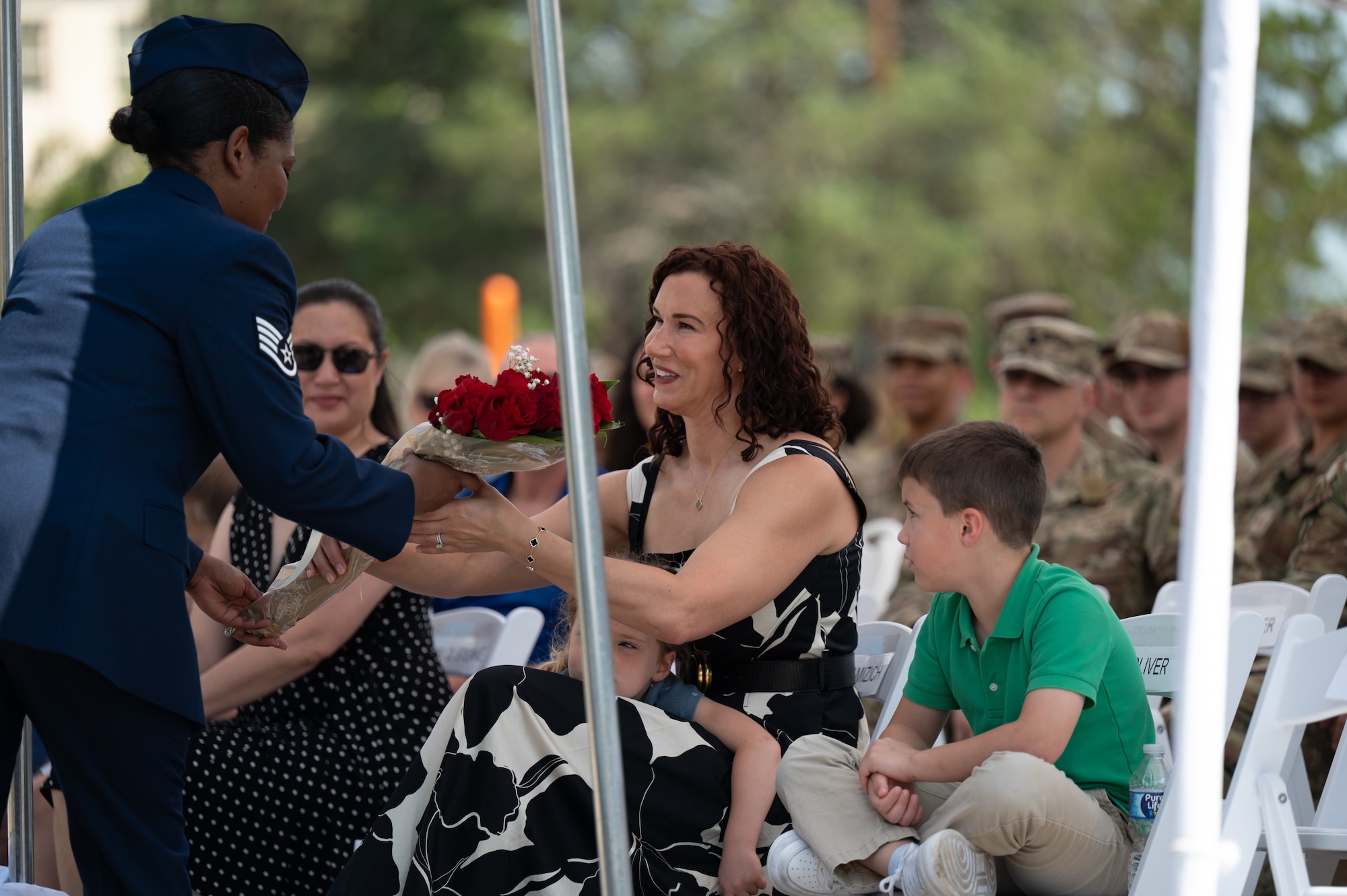 U.S. Airmen take part in ceremony