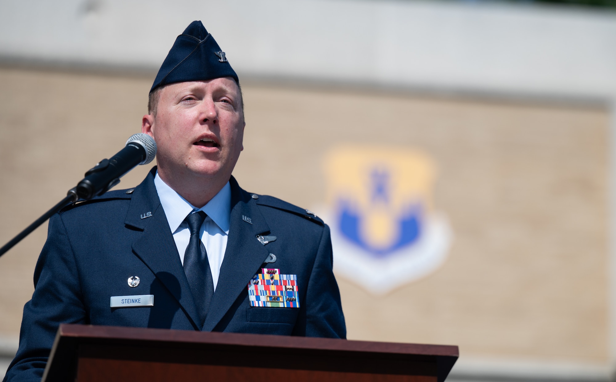 U.S. Airmen take part in ceremony