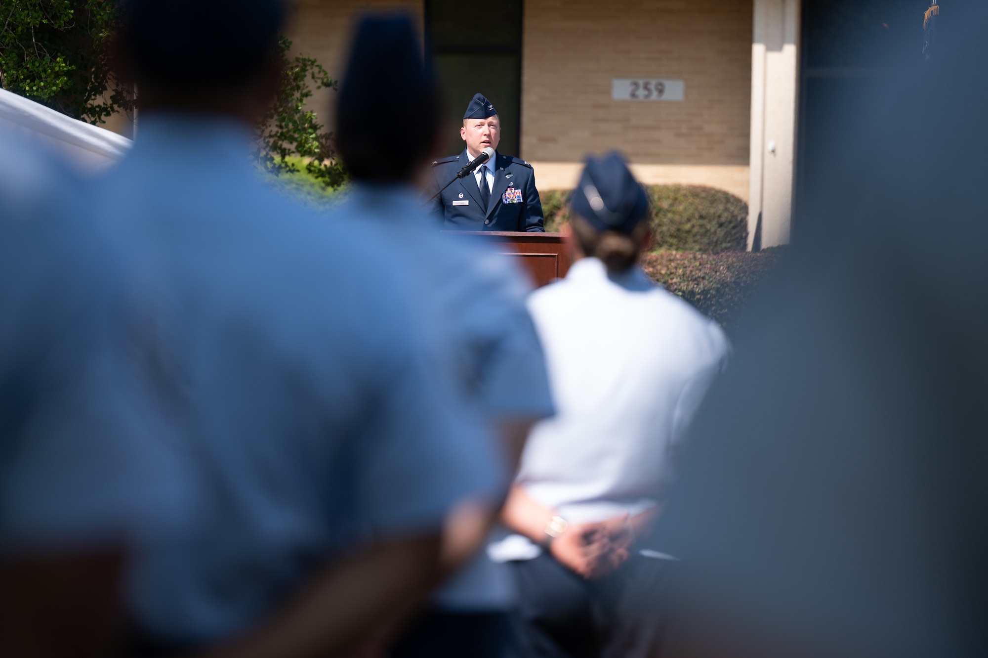 U.S. Airmen take part in ceremony