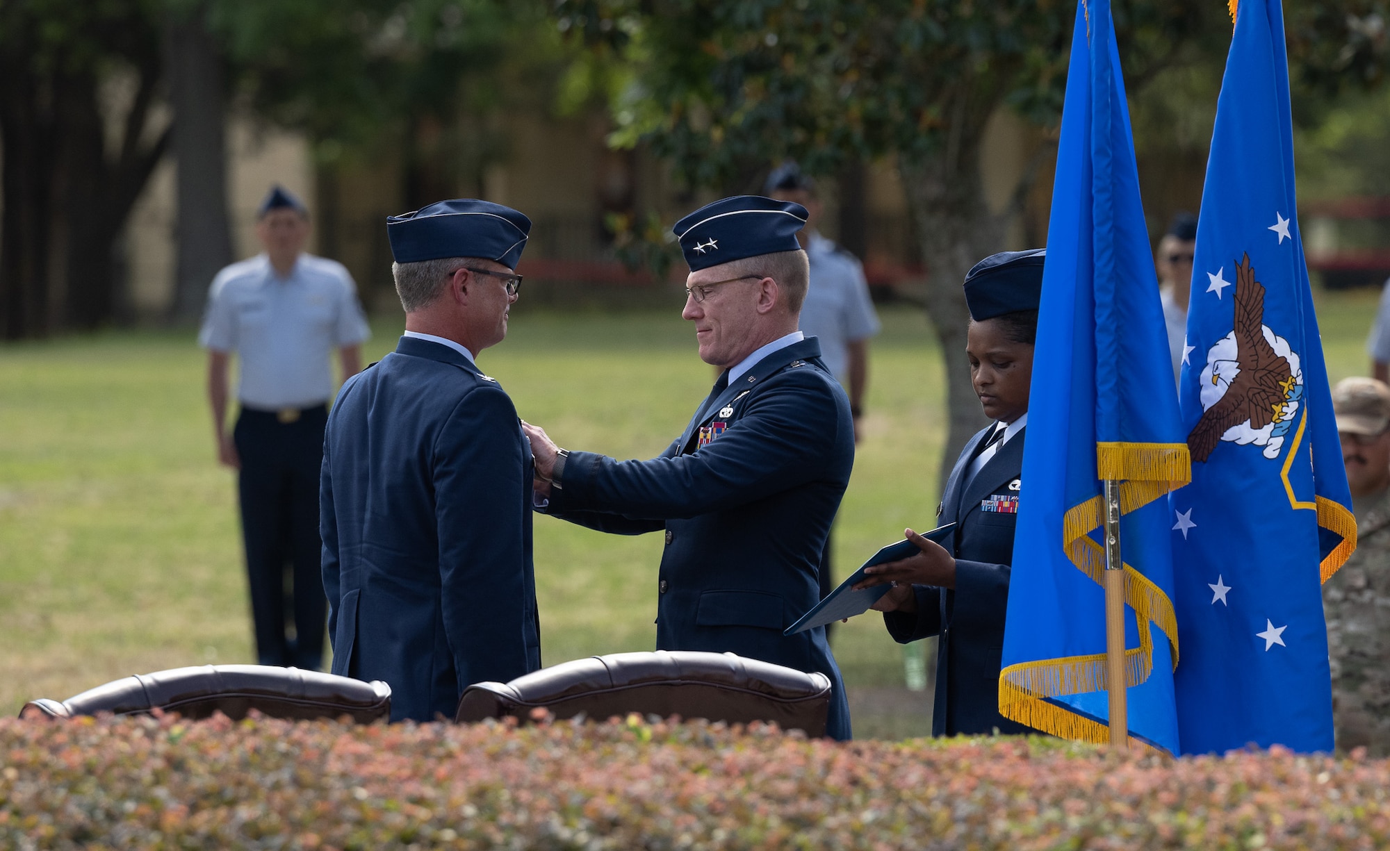 U.S. Airmen take part in ceremony