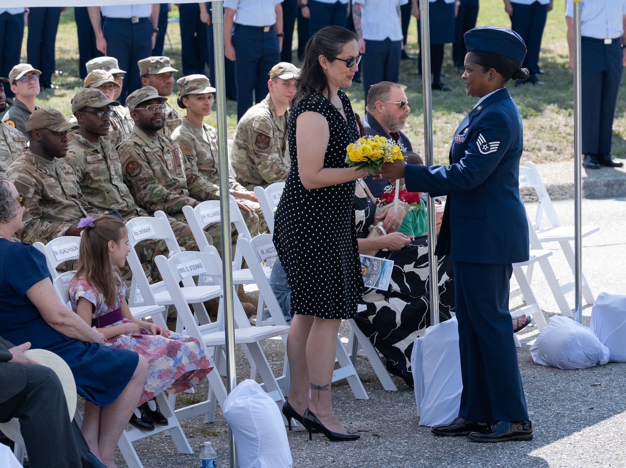 U.S. Airmen take part in ceremony