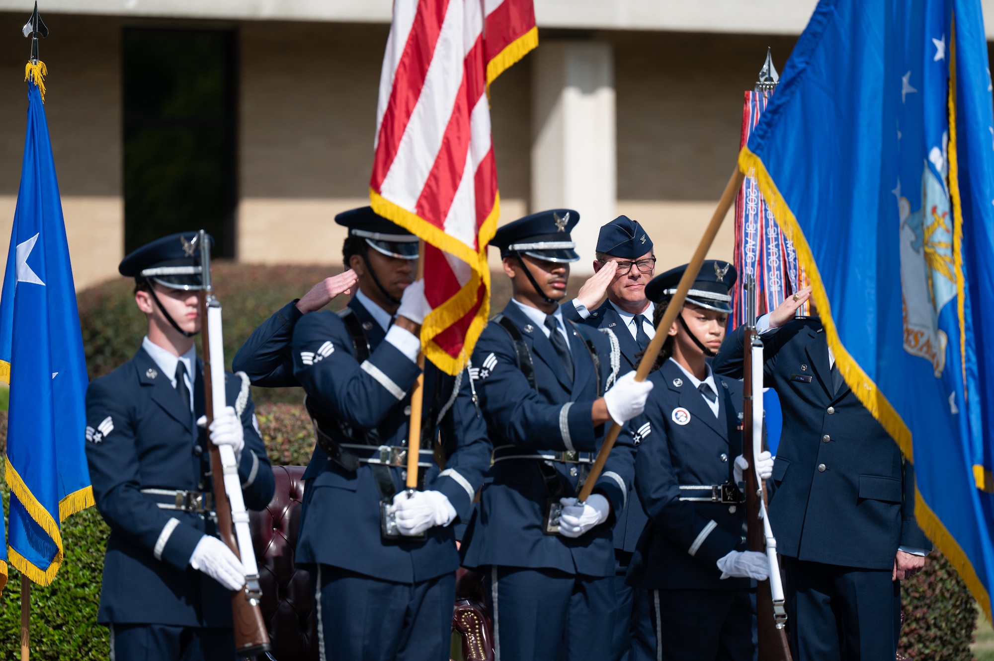 U.S. Airmen take part in ceremony