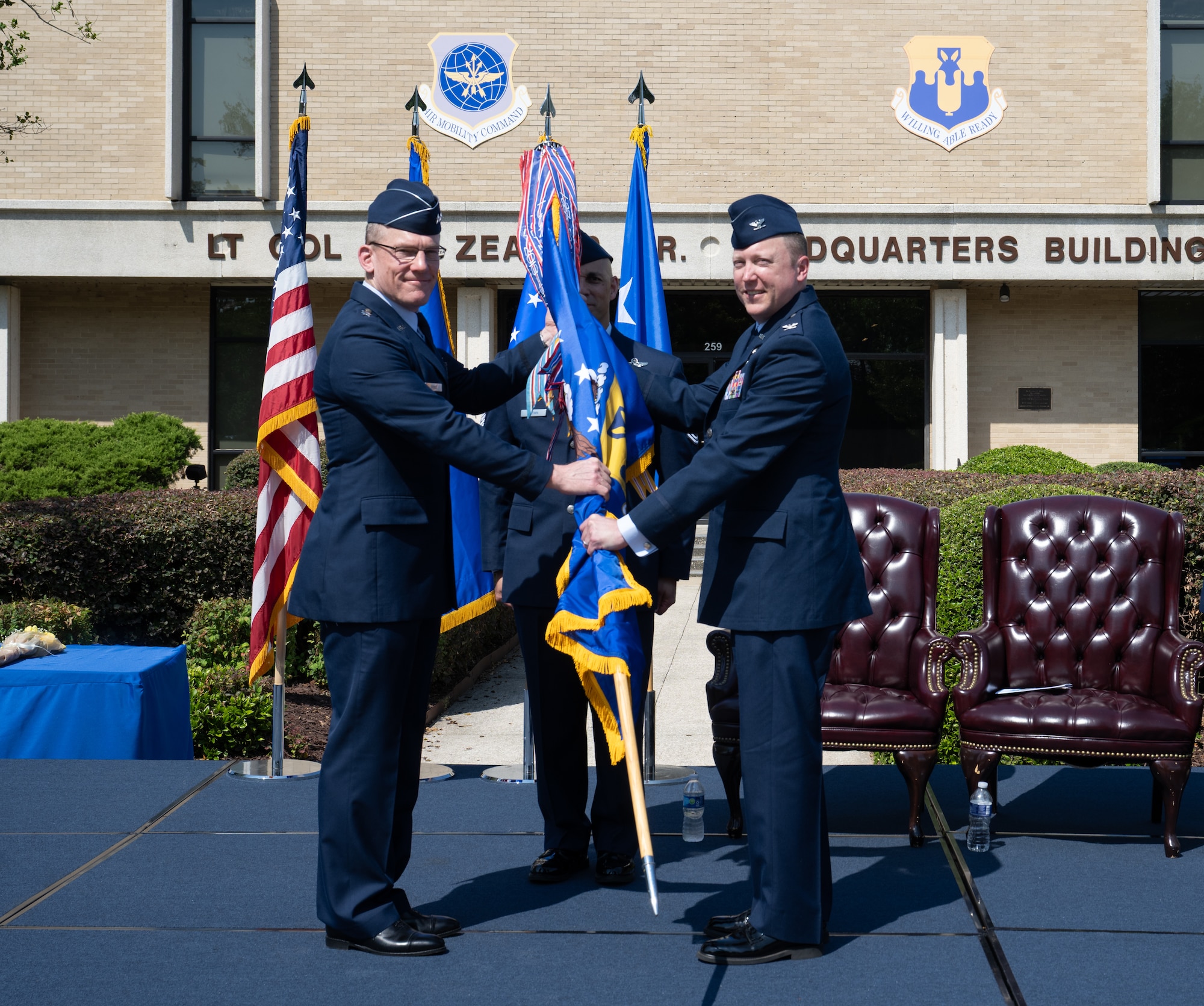 U.S. Airmen take part in ceremony