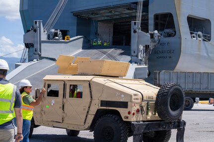 Active-duty logistics units with presence at Fort Buchanan enable strategic military equipment movement anytime, anywhere
