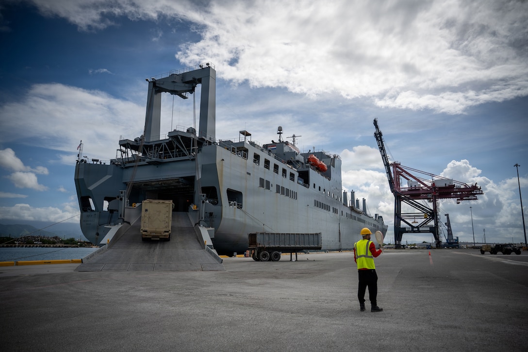 Active-duty logistics units with presence at Fort Buchanan enable strategic military equipment movement anytime, anywhere