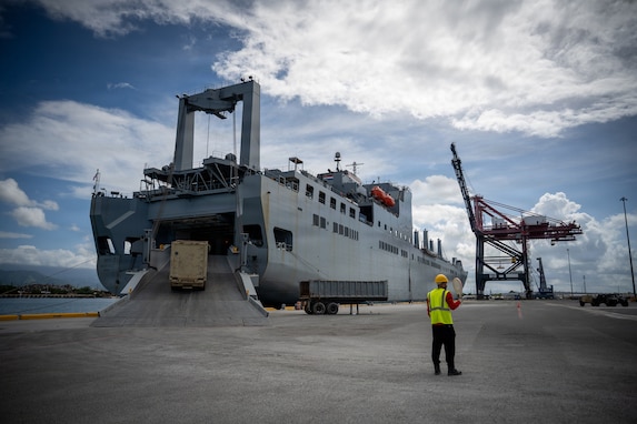 Active-duty logistics units with presence at Fort Buchanan enable strategic military equipment movement anytime, anywhere