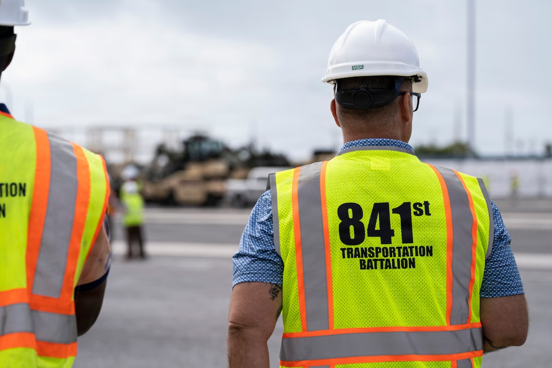 Active-duty logistics units with presence at Fort Buchanan enable strategic military equipment movement anytime, anywhere