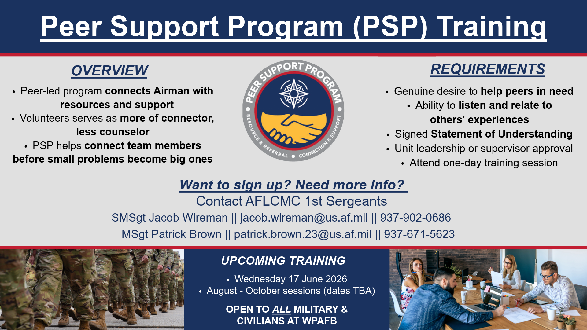 Peer Support Program Info Box